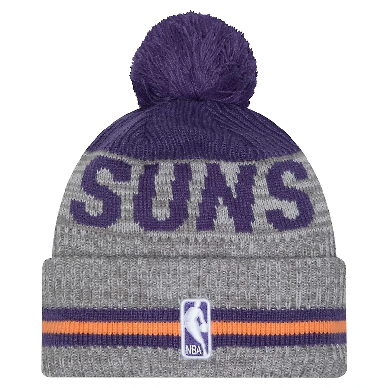 New Era Phoenix Suns Sport Night Runner Cuffed Knit Hat with Pom