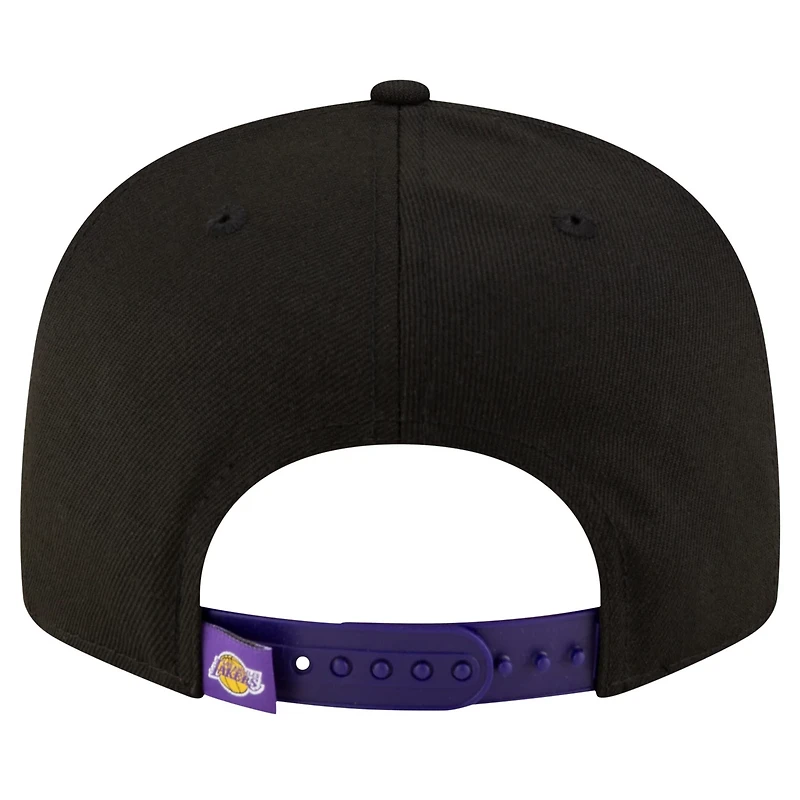 New Era Purple Los Angeles Lakers Sport Night Splatter 2-Tone 9FIFTY Snapback Hat