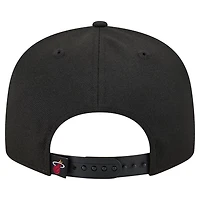 New Era Red Miami Heat Sport Night Splatter 2-Tone 9FIFTY Snapback Hat