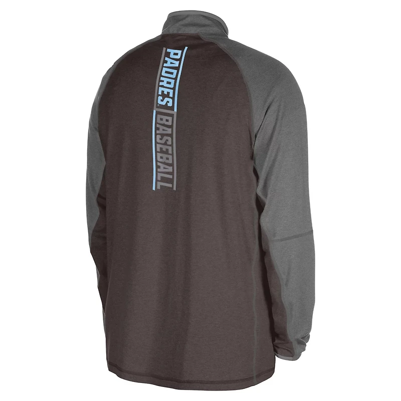 New Era San Diego Padres Father's Day Raglan Quarter-Zip Top