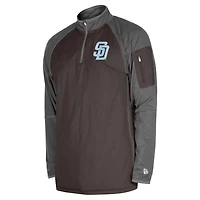 New Era San Diego Padres Father's Day Raglan Quarter-Zip Top