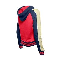 New Era St Louis Cardinals Cooperstown Collection Cropped Raglan Pullover Hoodie