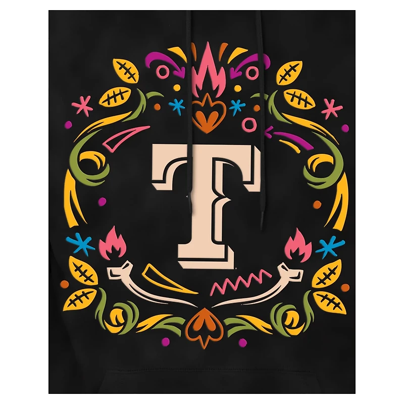 New Era Texas Rangers Da de los Muertos Brushed Fleece Hoodie