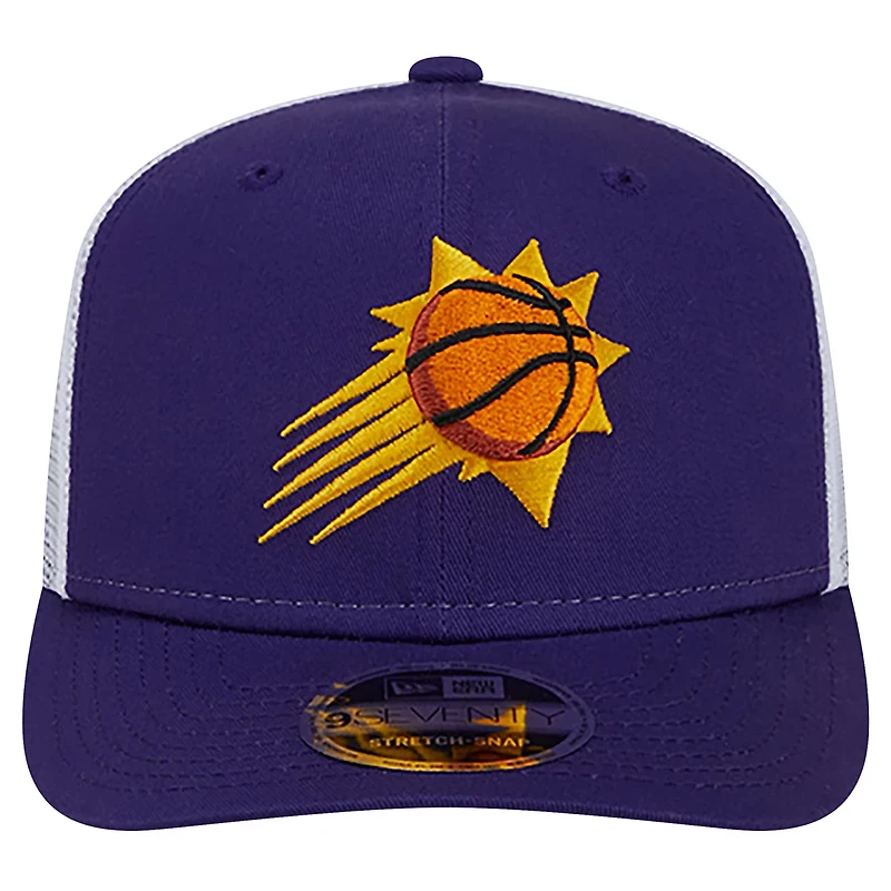 New Era White Phoenix Suns Trucker 9SEVENTY COOLERA Stretch-Snap Hat