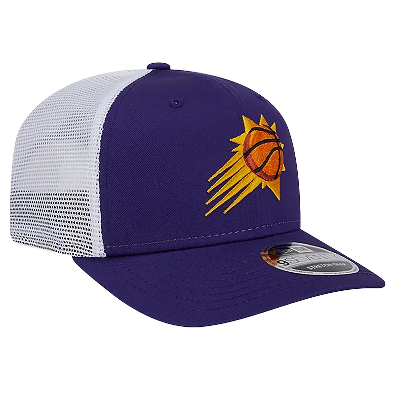 New Era White Phoenix Suns Trucker 9SEVENTY COOLERA Stretch-Snap Hat