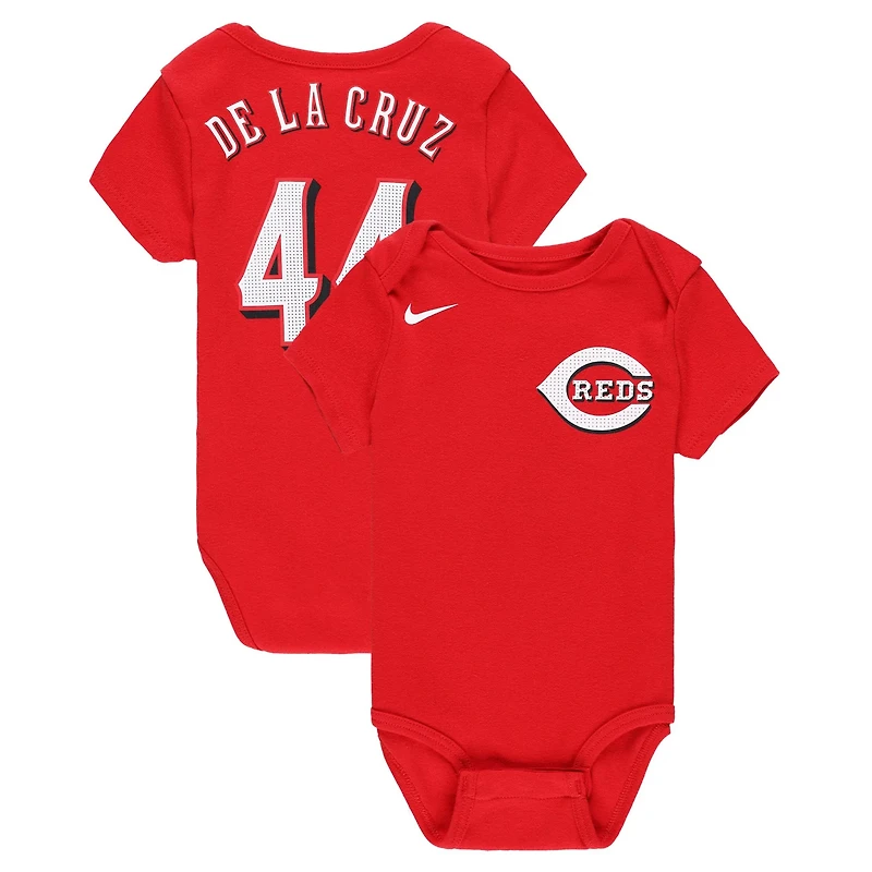 Newborn Infant Nike Elly De La Cruz Cincinnati s Fuse Name Number Bodysuit