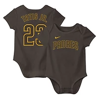 Newborn  Infant Nike Fernando Tatis Jr San Diego Padres Fuse Name Number Bodysuit