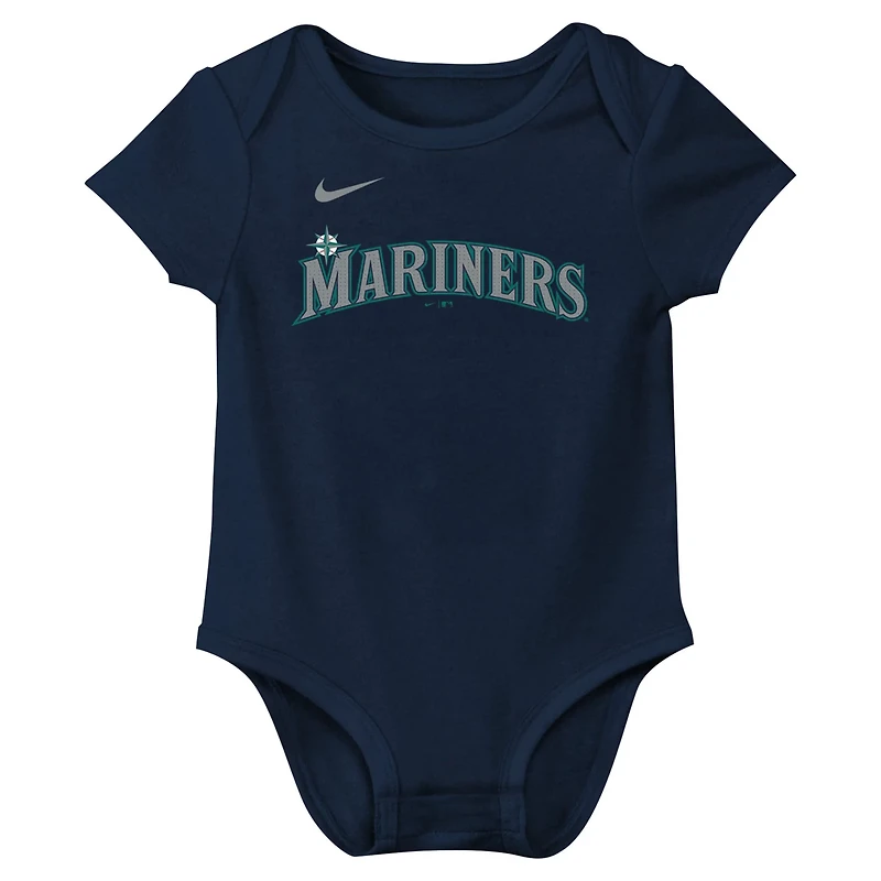 Newborn Infant Nike Julio Rodrguez Seattle Mariners Fuse Name Number Bodysuit