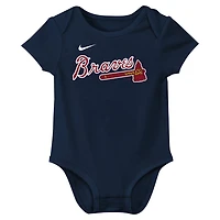 Newborn  Infant Nike Ronald Acua Jr Atlanta Braves Fuse Name Number Bodysuit