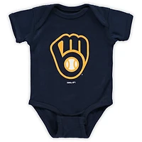 Newborn  Milwaukee Brewers Team Primary Logo Bodysuit