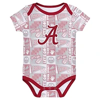 Newborn Alabama Tide Sunday Comics 3-Pack Bodysuit Set