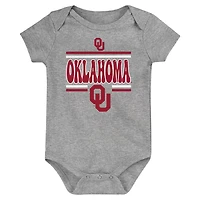 Newborn Oklahoma Sooners Sunday Comics 3-Pack Bodysuit Set