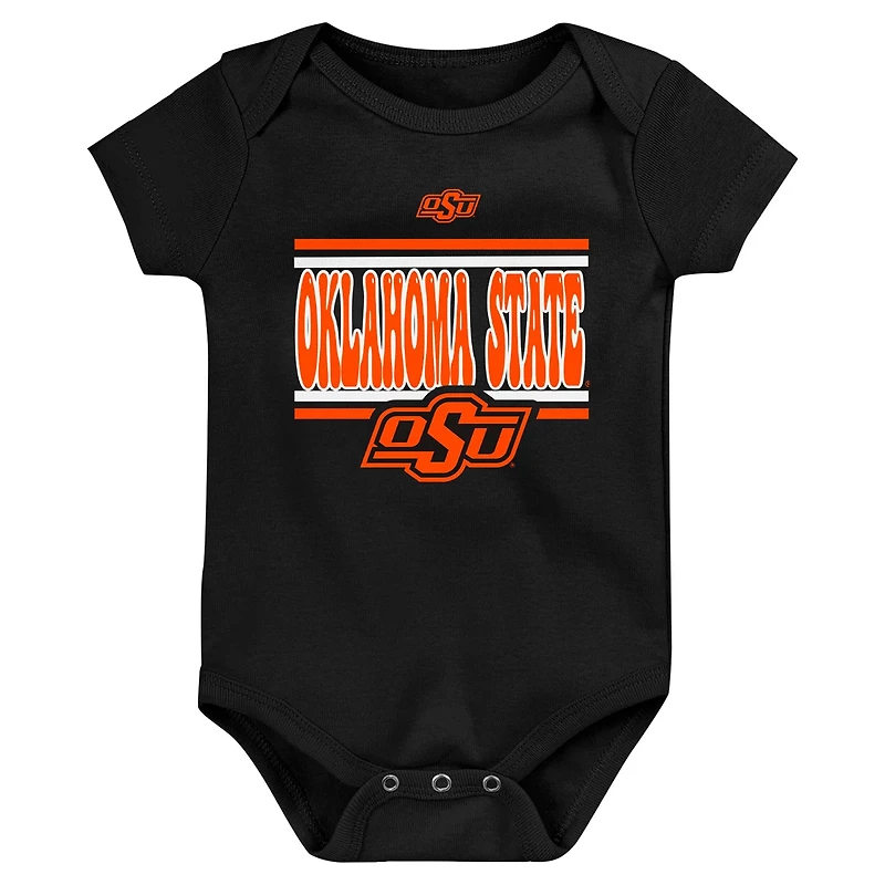 Newborn Oklahoma State Cowboys Sunday Comics 3-Pack Bodysuit Set