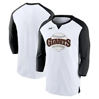 Nike /Black San Francisco Giants Rewind 3/4-Sleeve T-Shirt