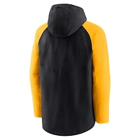 Nike /Gold Pittsburgh Pirates Authentic Collection Performance Raglan Full-Zip Hoodie