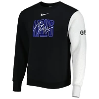 Nike /Heather Gray Dallas Mavericks Courtside Versus Force  Flight Pullover Sweatshirt