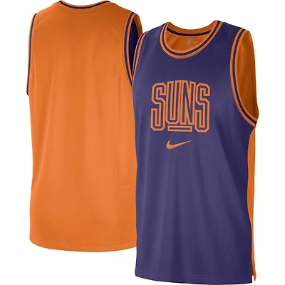 Nike /Orange Phoenix Suns Courtside Versus Force Split DNA Performance Mesh Tank Top