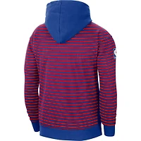 Nike /Royal Philadelphia 76ers 75th Anniversary Courtside Striped Pullover Hoodie