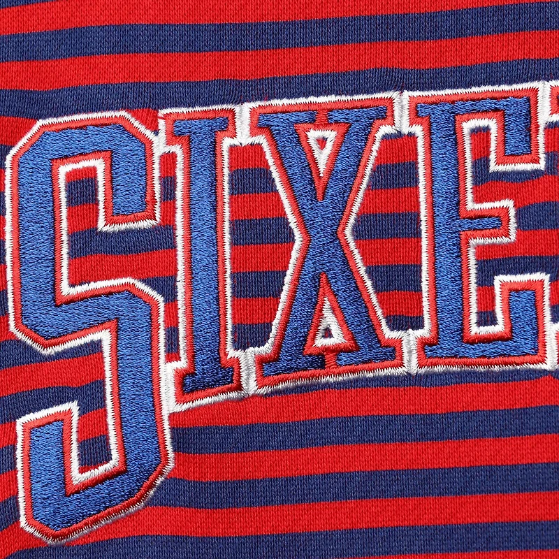 Nike /Royal Philadelphia 76ers 75th Anniversary Courtside Striped Pullover Hoodie