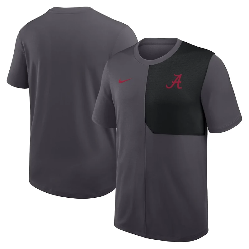Nike Alabama Crimson Tide 2025 Sideline UV Performance Coach T-Shirt