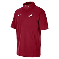 Nike Alabama Tide Coaches Half-Zip Short Sleeve Jacket