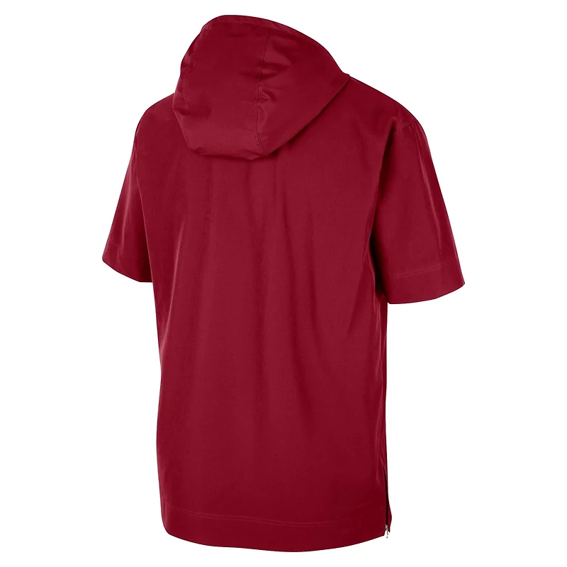 Nike Alabama Tide Coaches Half-Zip Short Sleeve Jacket