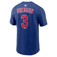 Nike Alex Bregman Chicago Cubs Name  Number T-Shirt