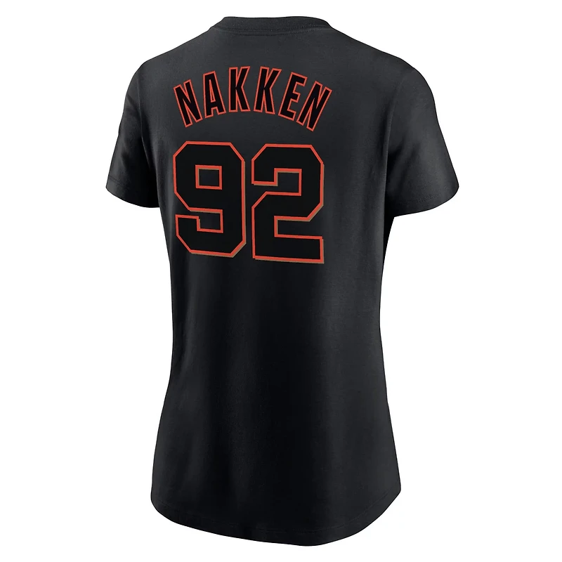 Nike Alyssa Nakken San Francisco Giants Name  Number T-Shirt