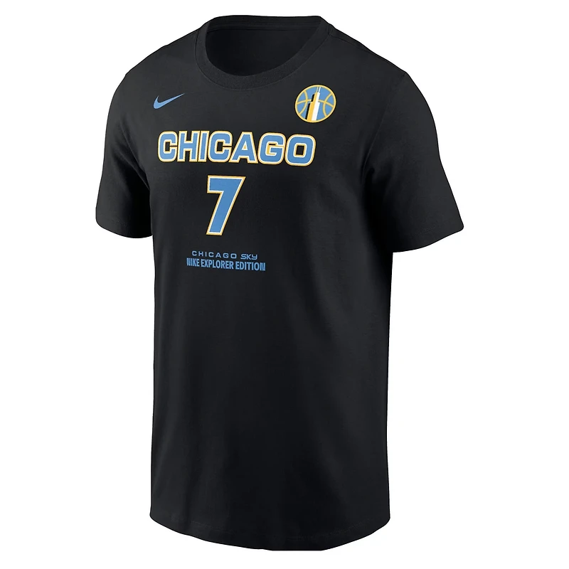 Nike Ariel Atkins Chicago Sky Explorer Edition Name  Number T-Shirt