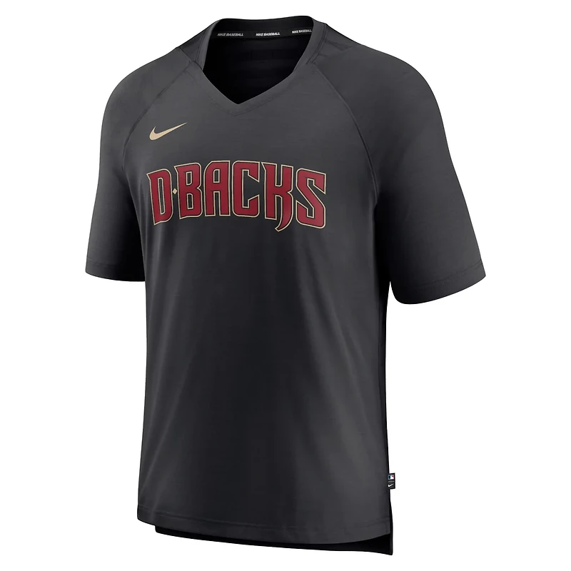 Nike Arizona Diamondbacks Authentic Collection Pregame Raglan Performance V-Neck T-Shirt