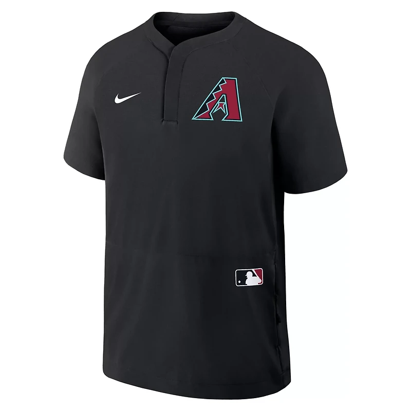 Nike Arizona Diamondbacks Authentic Collection Raglan Short Sleeve Windshirt