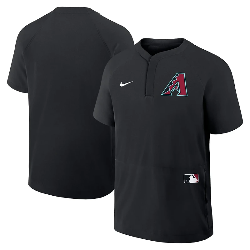 Nike Arizona Diamondbacks Authentic Collection Raglan Short Sleeve Windshirt