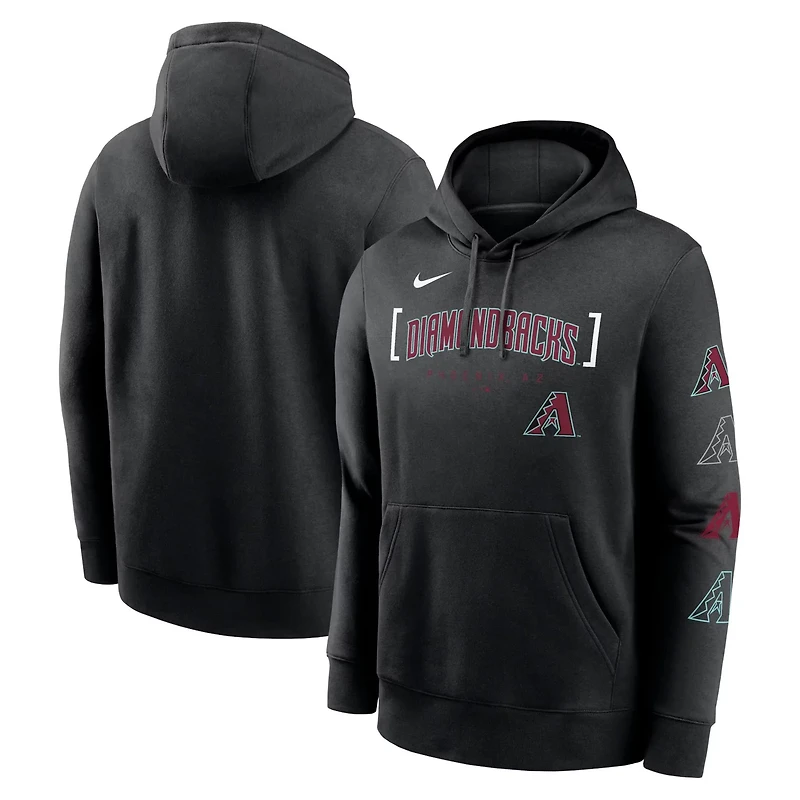 Nike Arizona Diamondbacks Club Stack Pullover Hoodie