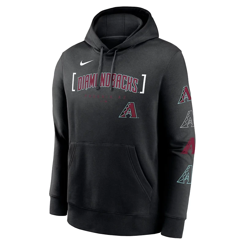 Nike Arizona Diamondbacks Club Stack Pullover Hoodie