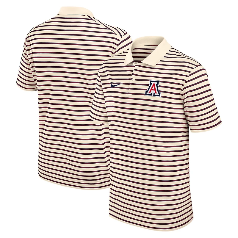 Nike Arizona Wildcats Primary Logo Striped Dri-FIT Polo