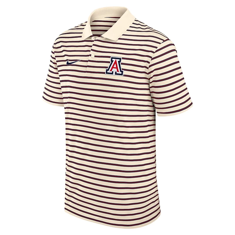 Nike Arizona Wildcats Primary Logo Striped Dri-FIT Polo
