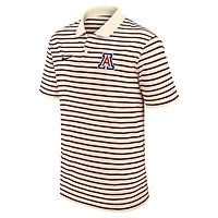 Nike Arizona Wildcats Primary Logo Striped Dri-FIT Polo