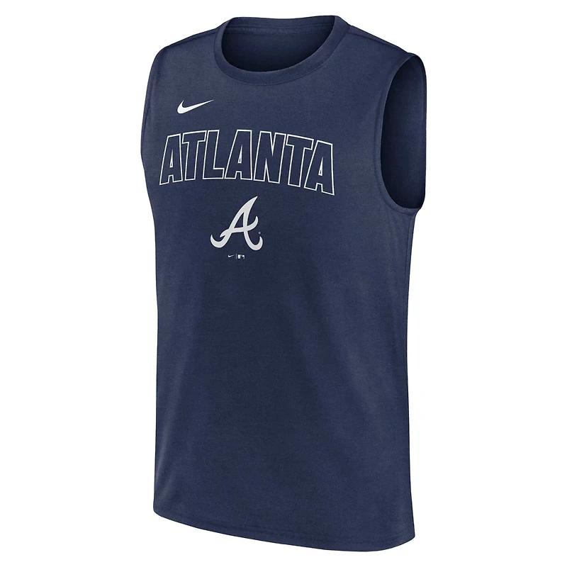 Nike Atlanta Braves Knockout Performance Muscle Tank Top