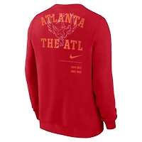Nike Atlanta Braves Statement Ball Game Fleece Pullover Sweatshirt