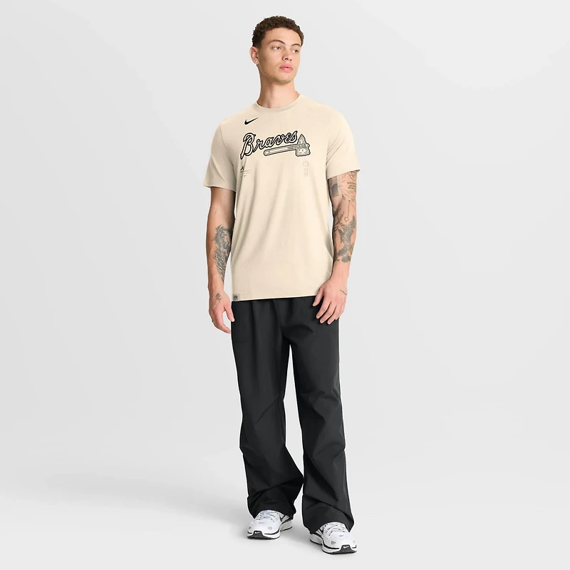 Nike Atlanta Braves Wordmark Tri-Blend T-Shirt