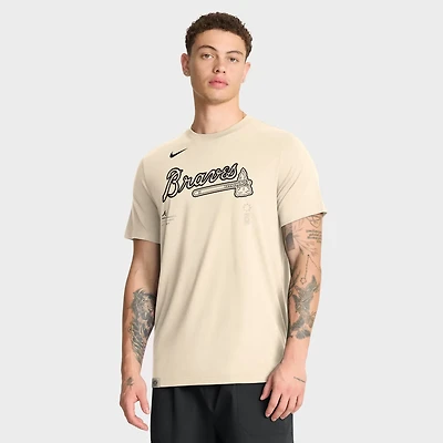 Nike Atlanta Braves Wordmark Tri-Blend T-Shirt