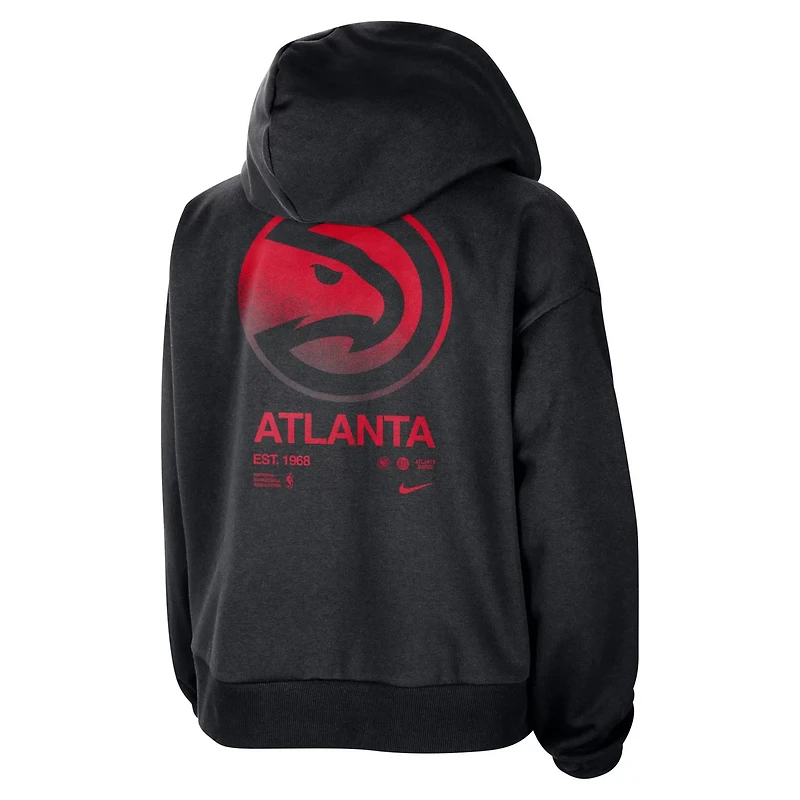 Nike Atlanta Hawks Courtside Standard Issue Performance Pullover Hoodie