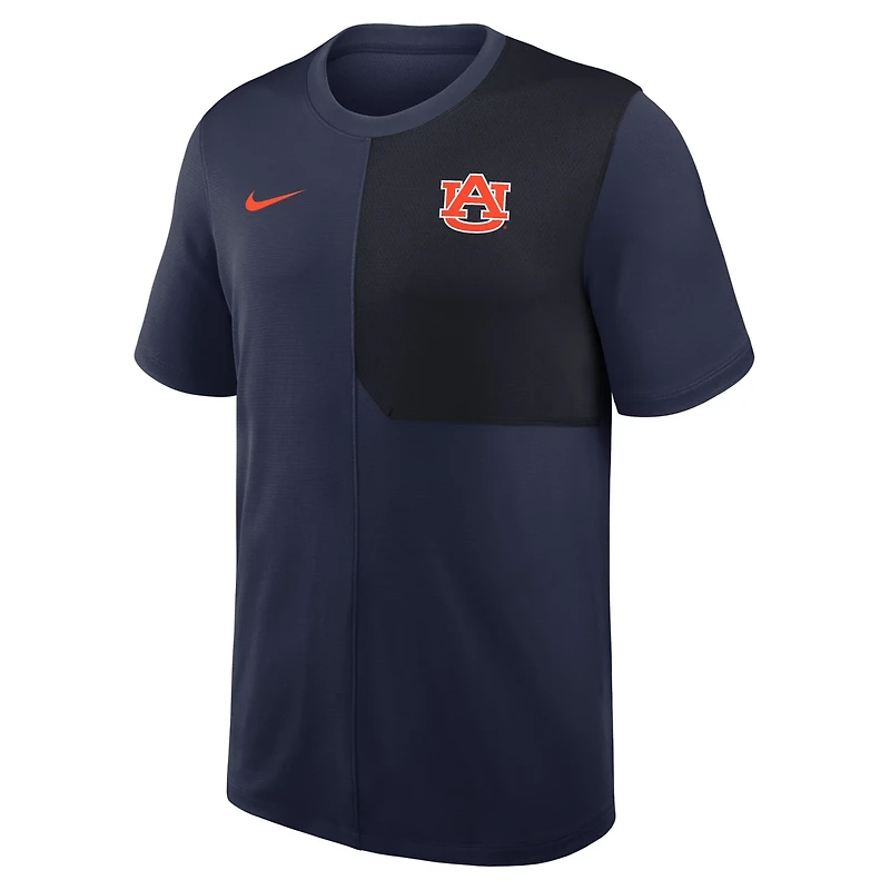 Nike Auburn Tigers 2025 Sideline UV Dri-FIT Coach Shirt