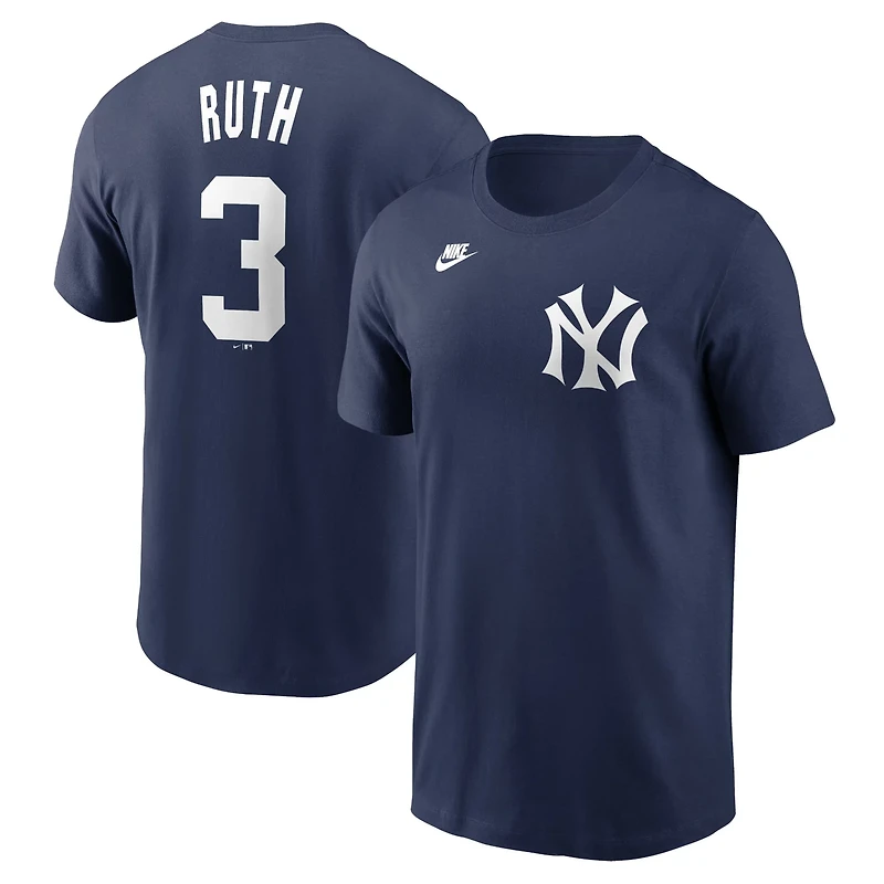 Nike Babe Ruth New York Yankees Fuse Name  Number T-Shirt