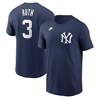 Nike Babe Ruth New York Yankees Fuse Name  Number T-Shirt
