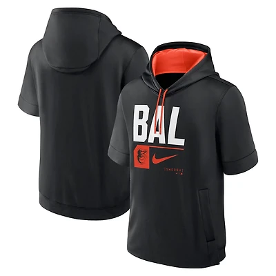 Nike Baltimore Orioles Tri Code Lockup Short Sleeve Pullover Hoodie