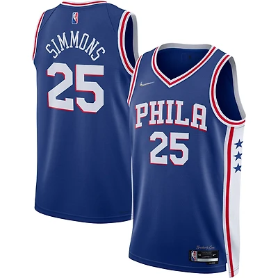 Nike Ben Simmons Philadelphia 76ers 2021/22 Diamond Swingman Jersey - Icon Edition