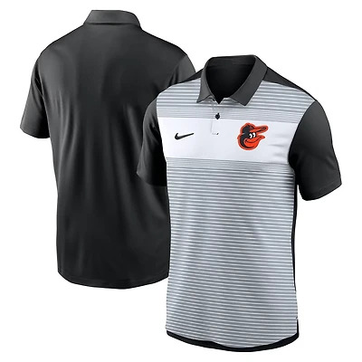 Nike Black Baltimore Orioles Vapor Striped Performance Polo