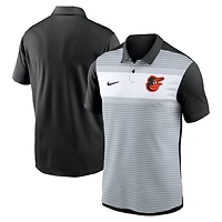Nike Black Baltimore Orioles Vapor Striped Performance Polo