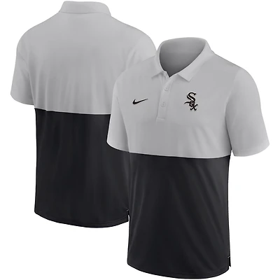 Nike Black Chicago White Sox Team Baseline Striped Performance Polo